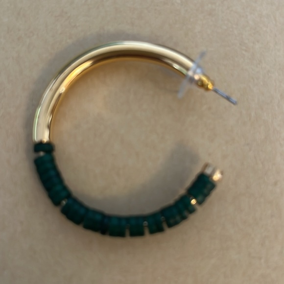 24 karat gold plated Karamu hoop earrings - Picture 2 of 4